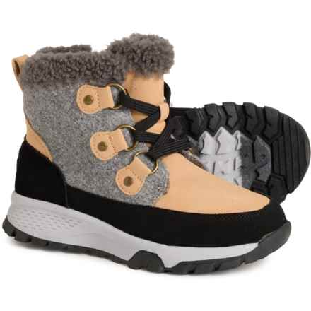 Khombu Boys and Girls Troy Snow Boots - Insulated in Grey/Brown - Closeouts