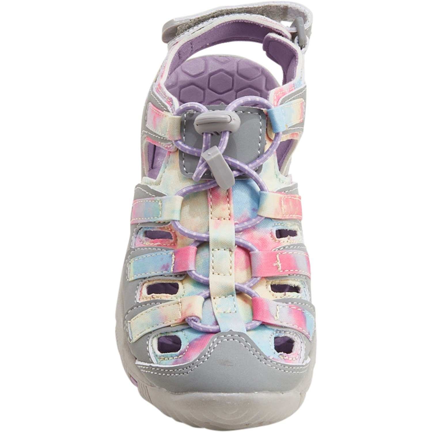 Brand New Khombu Kids Athletic Active Girls Purple Sandals Size 4 