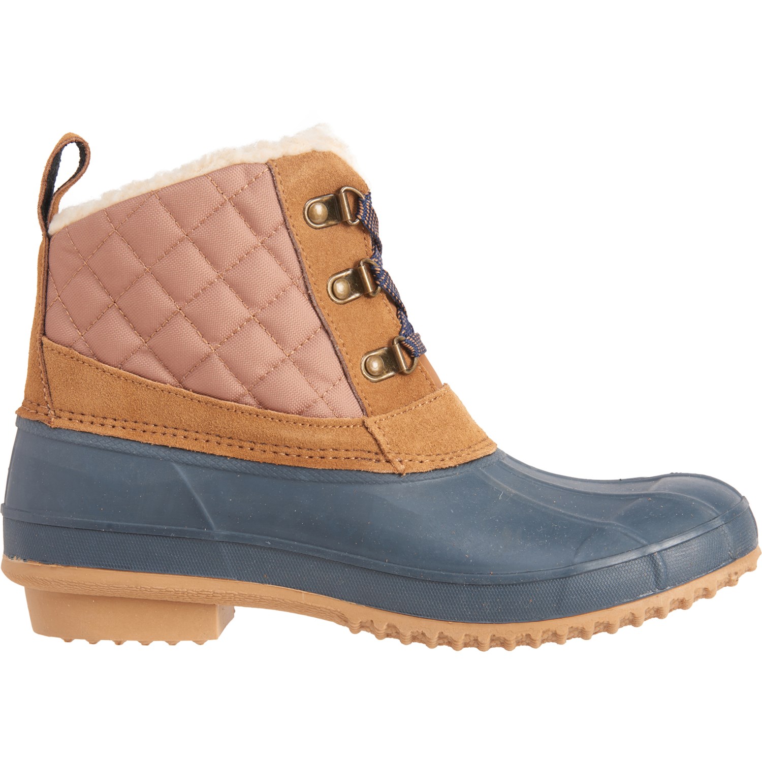 khombu suede sweater accent duck boots