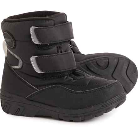 Khombu Little Boys and Girls Neek2 Snow Boots - Waterproof, Insulated in Black