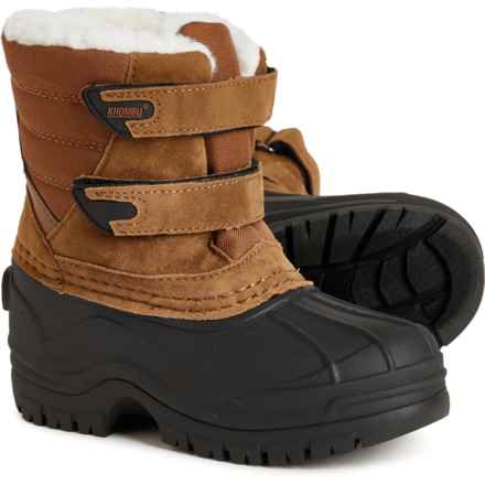 Khombu Little Boys and Girls Pace Pac Boots - Waterproof, Insulated in Brown