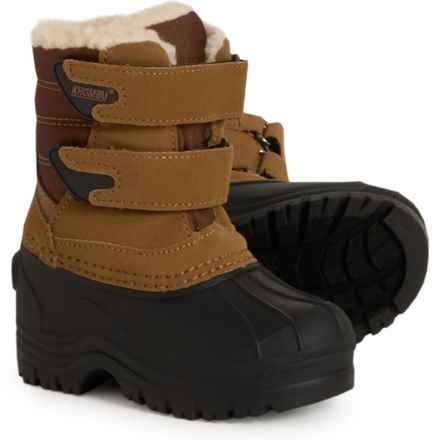 Khombu Little Boys and Girls Pace Pac Boots  - Waterproof, Insulated in Brown