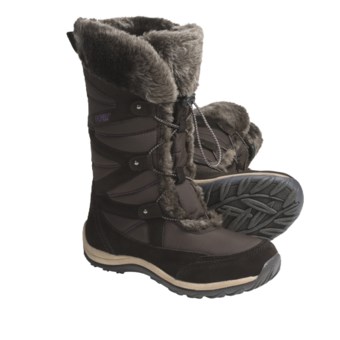 Khombu Marker Winter Boots - Suede-Nylon, Faux-Fur Lined (For Women)