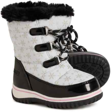 Khombu Toddler Boys and Girls Mueller Snow Boots - Insulated in Black/White