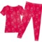 4FYVW_2 KICKEE PANTS Little Girls Printed Pajama Set - Short Sleeve