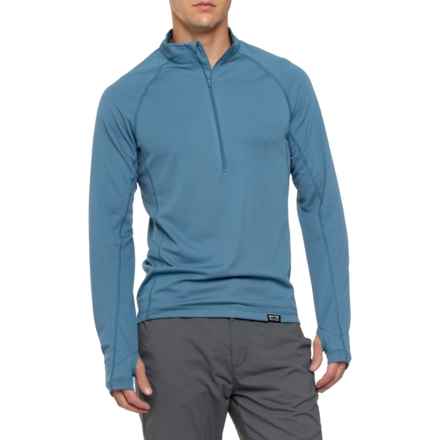 Kings Camo XKG Elevation T-Shirt - UPF 30, Zip Neck, Long Sleeve in Steel Blue