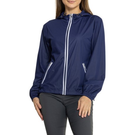 KINONA SPORT GOLF Pack and Play Lightweight Golf Jacket - UPF 50+ in Navy Blue