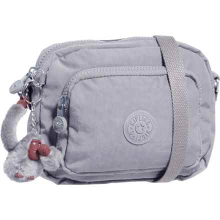 Kipling Hubei Small Double-Zip Crossbody Bag (For Women) in Dove Grey