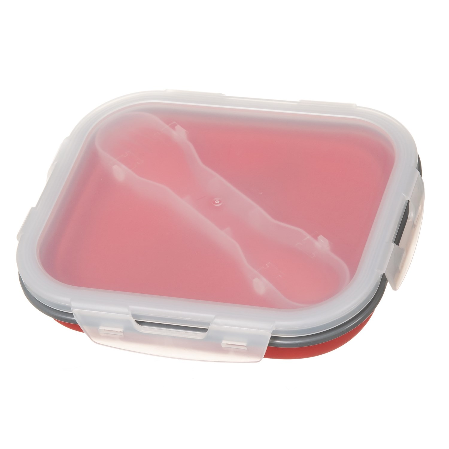 Kitchen Details Collapsible Lunch Box with Spoon and Fork - 32 oz., BPA ...