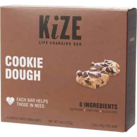 KIZE Cookie Dough Energy Bars - 4-Pack in Multi