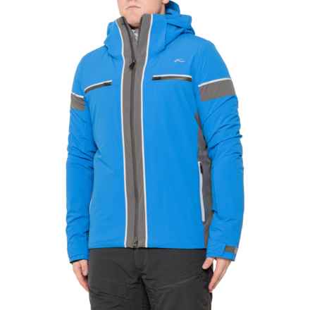 KJUS All Timer Ski Jacket - Waterproof, Insulated in Bright Blue/Iron