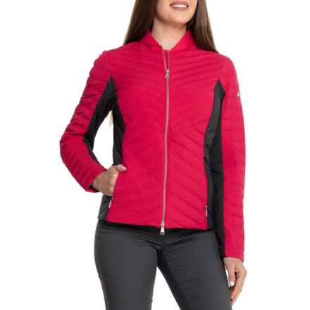 KJUS Bellavista Down Hybrid Jacket - Insulated, 750 Fill Power in Cranberry/Black