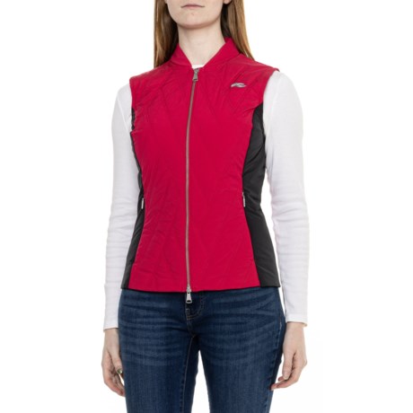 KJUS Bellavista Vest - Insulated in Cranberry/Black