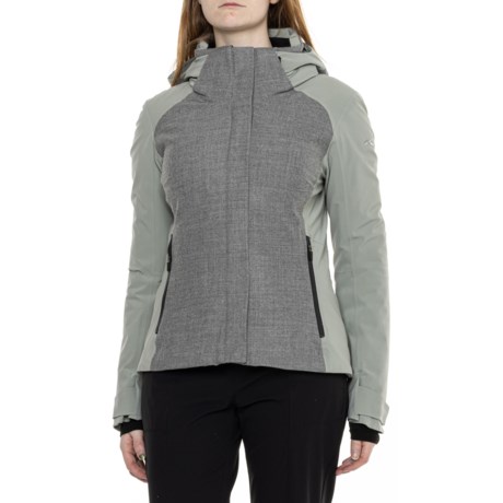 KJUS Eclipse Down Jacket - Waterproof, 750 Fill Power in Silver Fog Melange/Sage Grey