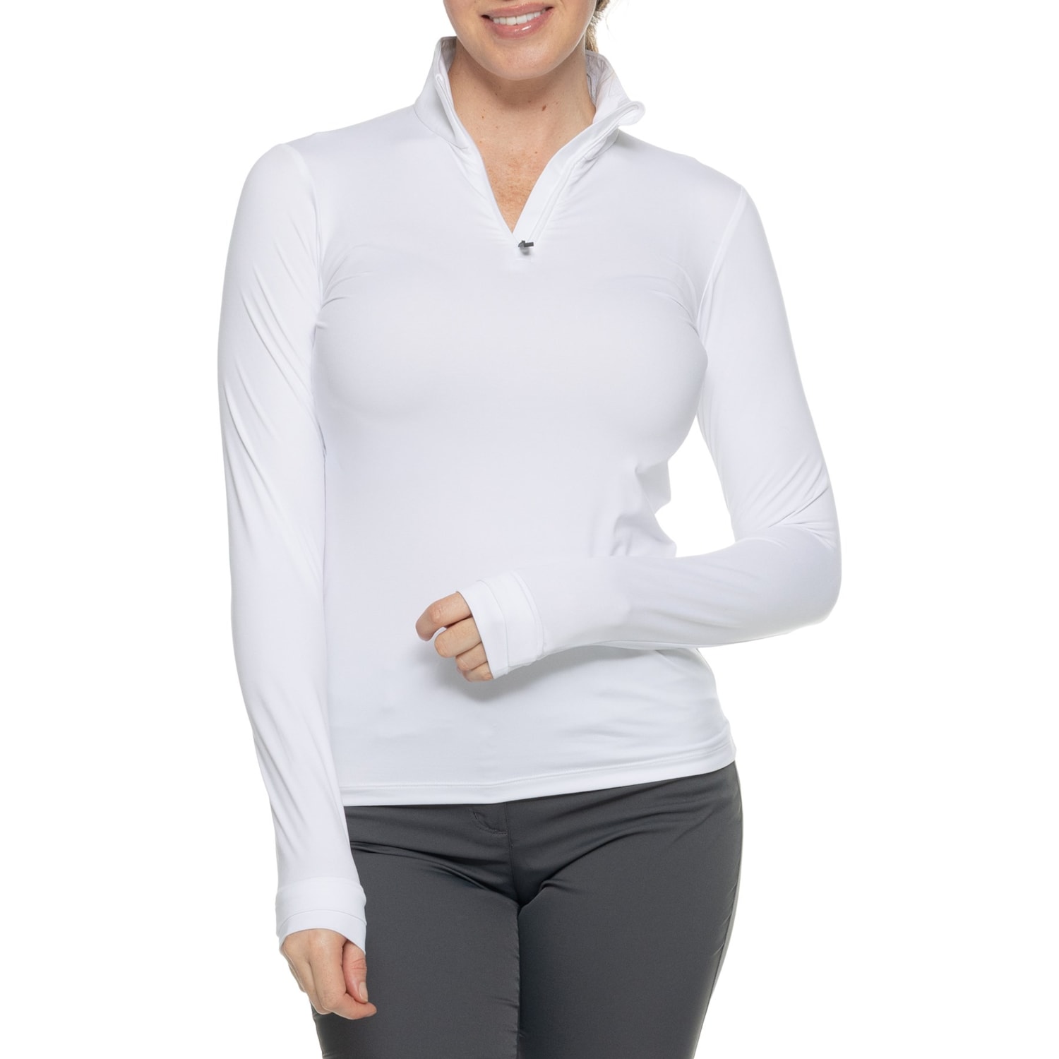 KJUS Feel Base Layer Shirt - Zip Neck, Long Sleeve