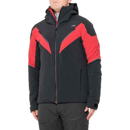 KJUS Force Ski Jacket - Waterproof, Insulated in Black/Carmine