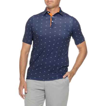 KJUS Golfer Polo Shirt - Short Sleeve in Atlanta Blue-Alloy