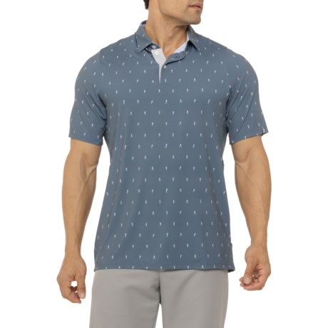 KJUS Golfer Polo Shirt - Short Sleeve in Steel Blue-Alloy