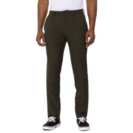 KJUS Ike Warm Tailored-Fit Golf Pants in Dark Olive