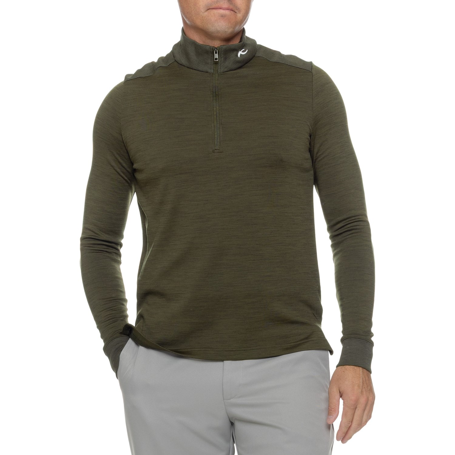 KJUS Liam TechWool Shirt - UPF 50+, Zip Neck, Long Sleeve - Save 77%