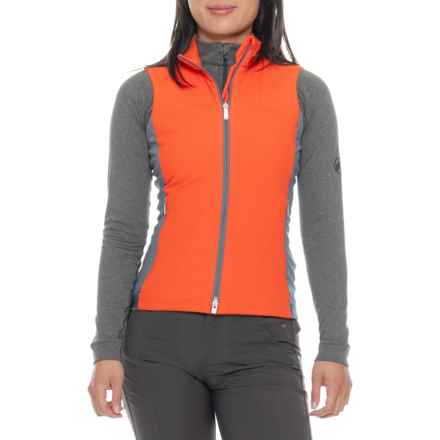 KJUS Radiation Vest - Insulated in Persimmon/Steel Blue