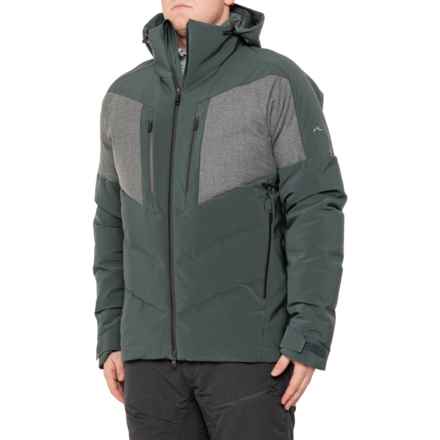 KJUS Torrent 2 Down Ski Jacket - Waterproof, 750 Fill Power in Dark Jet Green/Steel Grey Melange