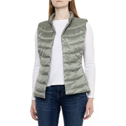 KJUS Upton Down Vest - Insulated in Sage Grey