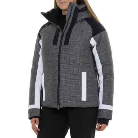 KJUS Varuna Down Ski Jacket - 750 Fill Power in Steel Grey Mel-Wht