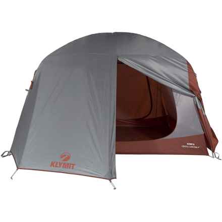 Klymit Cross Canyon 4 Tent - 3-Season, 4-Person in Red/Grey