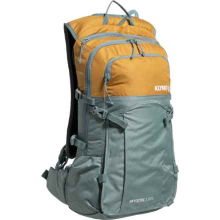 Klymit Mystic 20 L Hydration Backpack - 101 oz. Reservoir, Green-Gold in Green/Gold