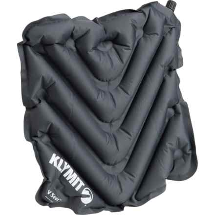 Klymit V-Chambered Inflatable Seat Cushion in Grey