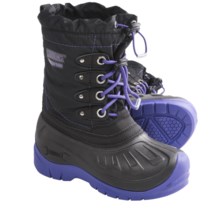 Kodiak Lulu Snow Boots - Waterproof, Insulated (For Girls) in Black/Purple Pizzazz - Closeouts