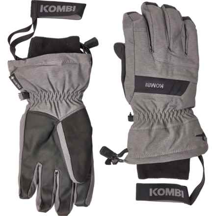 Kombi Session Gore-Tex® Ski Gloves - Waterproof, Insulated in Gunmetal/Black