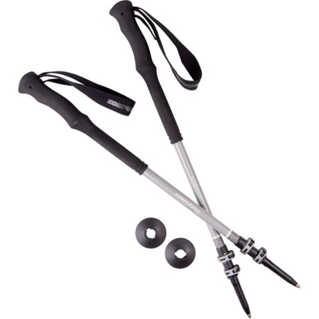 Komperdell Trailmaster Contour Powerlock Trekking Poles - Pair in Black/Silver