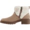3DWNN_4 Koolaburra Berea Fuzz Ankle Boots - Leather (For Women)