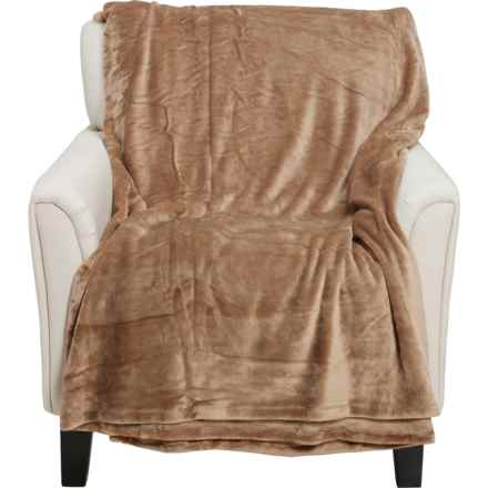Koolaburra by Ugg Sloan Oversized Fleece Family Blanket - 120x120” in Amphora (Mocha)