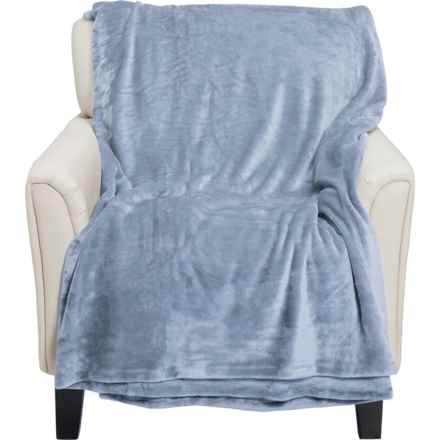 Koolaburra by Ugg Sloan Oversized Fleece Family Blanket - 120x120” in Stonewash (Blue)