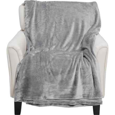 Koolaburra by Ugg Sloan Oversized Fleece Family Blanket - 120x120” in Wild Dove (Dark Gray)