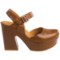 154UJ_4 Kork-Ease Lanei Platform Shoes - Leather (For Women)