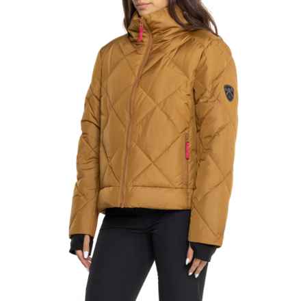 Krimson Klover Compass Down Jacket - Insulated in Hazel/Pink