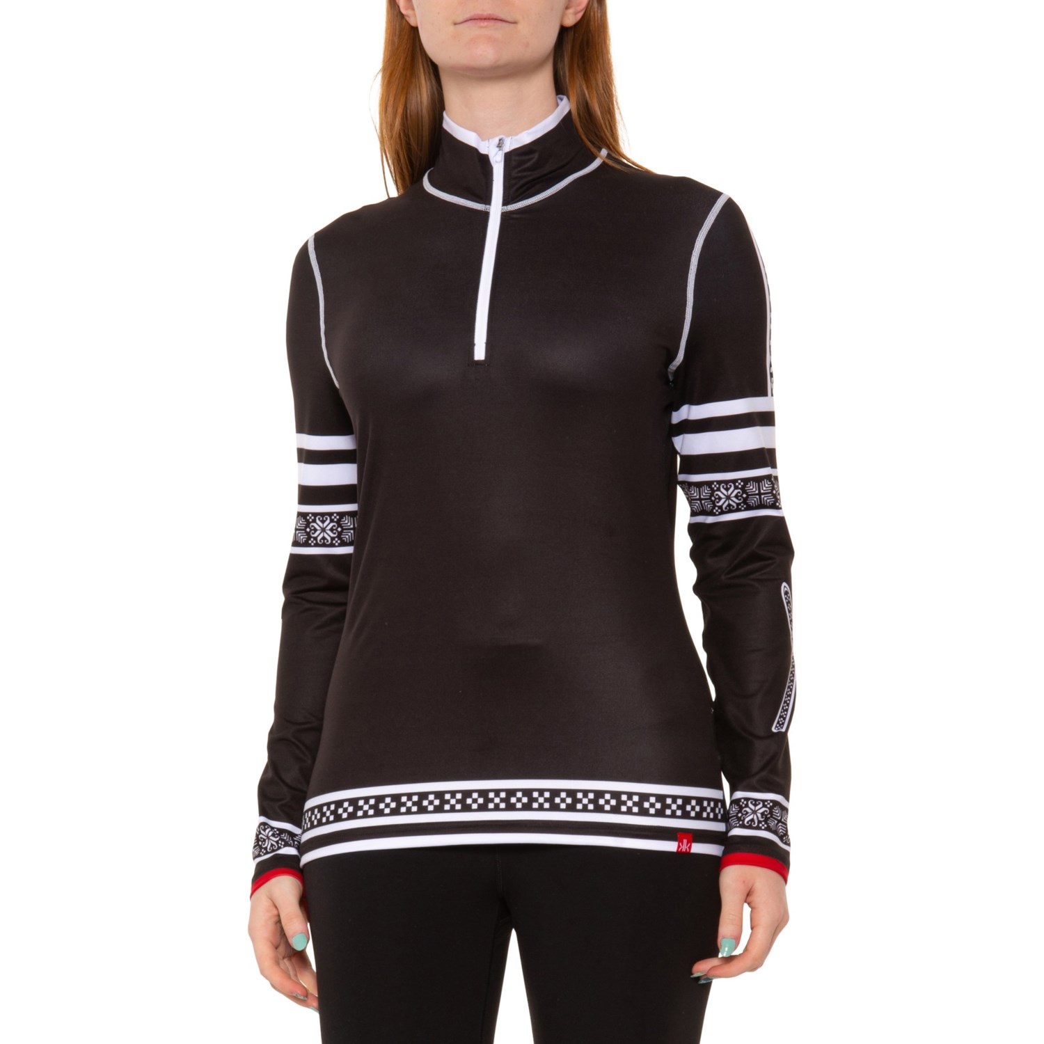 Krimson Klover Folklore Base Layer Top Zip Neck, Long Sleeve Save 44