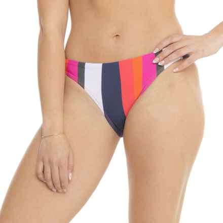 Krimson Klover Hayden Reversible Bikini Bottoms - UPF 50+ in Prism Stripe