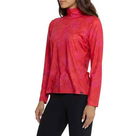 Krimson Klover Sanitas Mock Neck Base Layer Top - Long Sleeve in Red