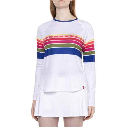 Krimson Klover Sara Sun Shirt - Long Sleeve in Multi Stripe