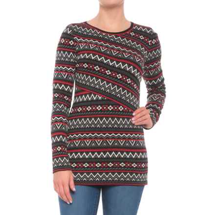 fair isle long sleeve shirt