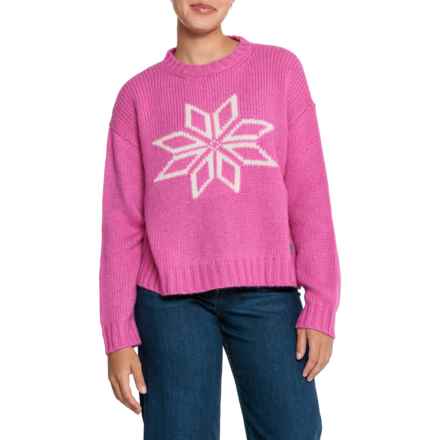 Krimson Klover Snowflake Pullover Sweater in Pink