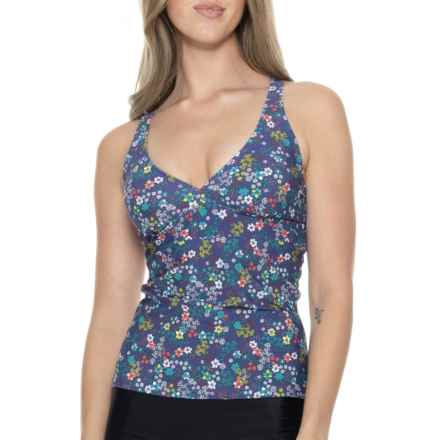Krimson Klover Tilly Tankini Top - UPF 50+ in Alpine Floral Dusk