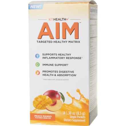 KT Health Aim Supplement Drink Mix - Peach-Mango, 14-Count in Peach/Mango
