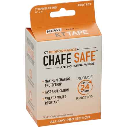 KT Tape Chafe Safe Anti-Chafing Wipes - 7-Pack in Black