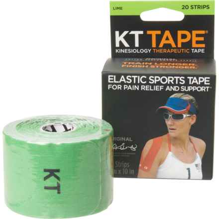KT Tape Original Cotton Pre-Cut Strips - 20-Pack in Lime